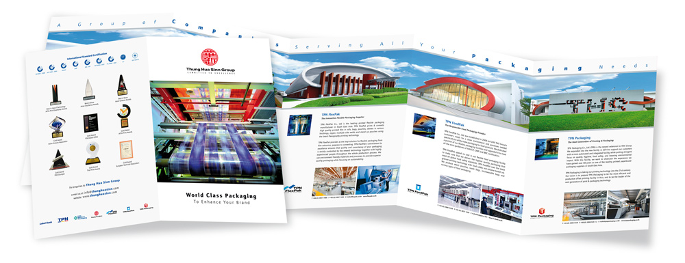Pages of THSG brochure
